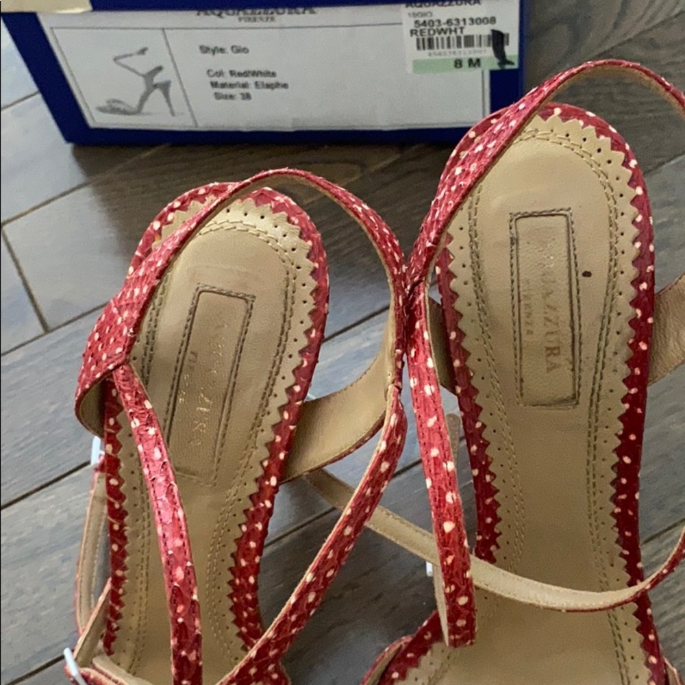 Red Aquazurra Sandals - Picture 5 of 6